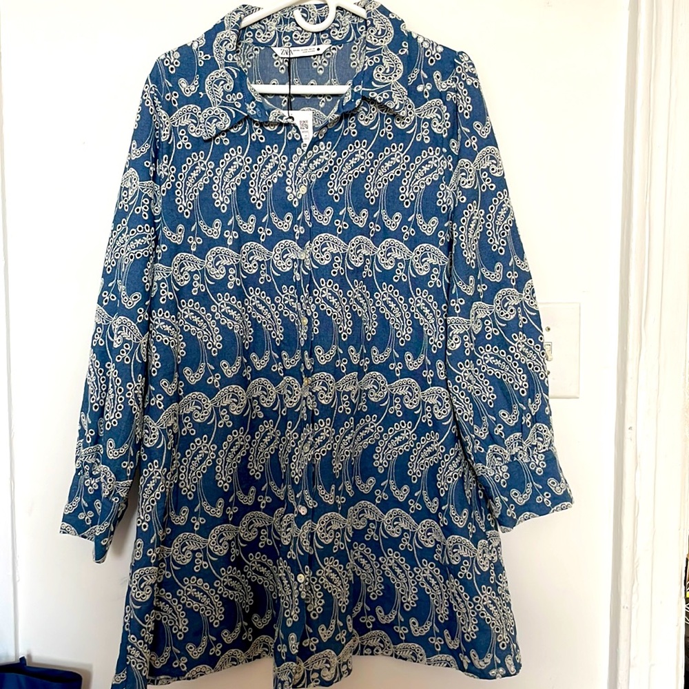 ZARA Eyelet Minidress